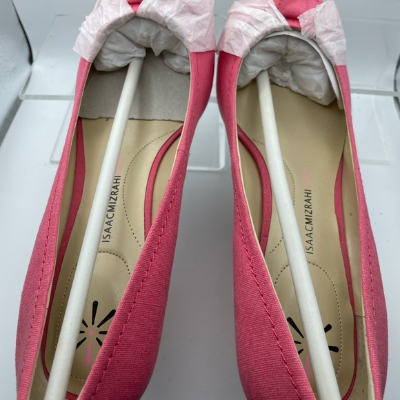 ISSAAC MIZRAHI pink wedge shoes 10w - Picture 9 of 16